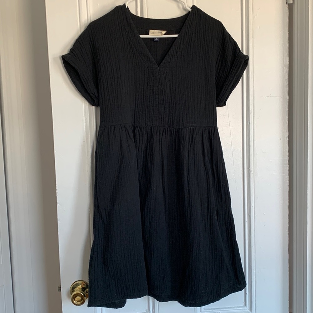 Waffle cotton dress